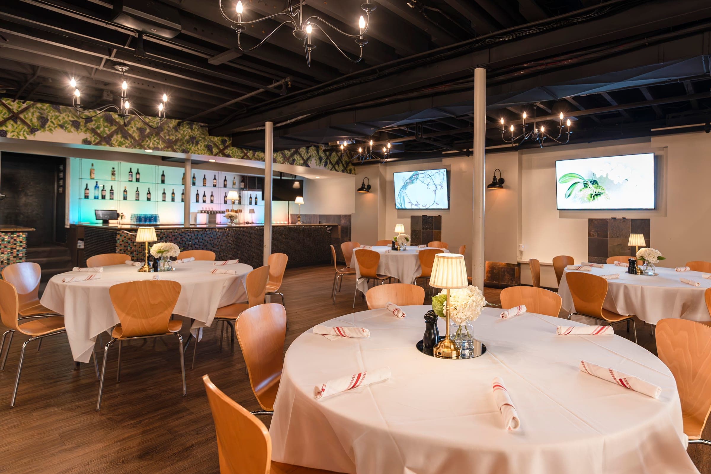 The Wine Cellar private event space and bar at Crown Tavern in Glen Mills, PA